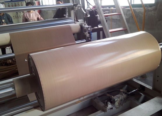 kopen De duidelijke Geweven PTFE Met een laag bedekte Bruine Kleur van de Glasvezelstof Gemakkelijk schoon te maken online manufacture