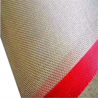 kopen De Hittebestendige 0.55mm Dikte van het metaalkant PTFE Mesh Conveyor Belt Alkali Free online manufacture