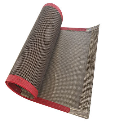 De plastic Versterking van PTFE Mesh Conveyor Belt With Edge