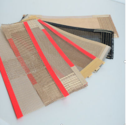 Medicijnen Voedsel Langdurig Hoogtemperatuur PTFE bedekte Glasvezel Mesh Conveyor Belt
