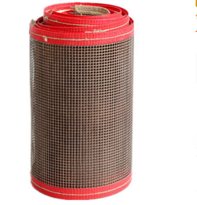 Bruin PTFE-gecoat glasvezel Hoogtemperatuur vervoerband niet-stick oppervlak
