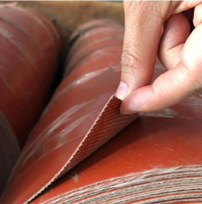 Brandbestendig Silicone-gecoat met titaniumlegering Silicone-brandbestendig stof voor zacht gewricht Eenzijdig Silicone-rubberstof