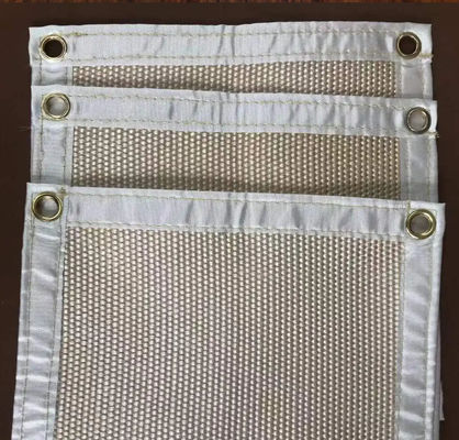 Silicone herbruikbare vezelcoating brandwerend vuurput mat dek en patio BBQ onder grill mat