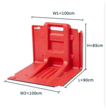 Door Flood Control Baffle En Flood Gablewall Abs Materiaal Flood Barrier