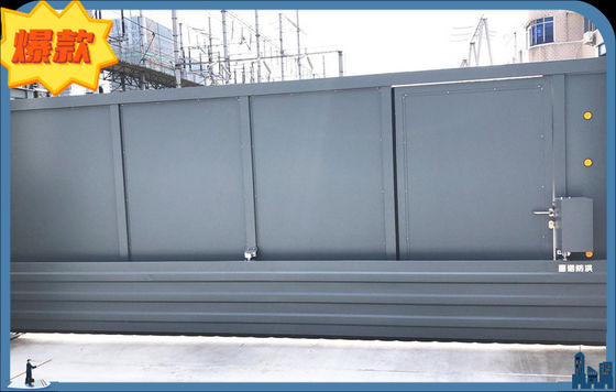 Intelligente drie verdediging poort 6063 aluminium legering overstroming controle intelligente elektrische sectie schuifdeur