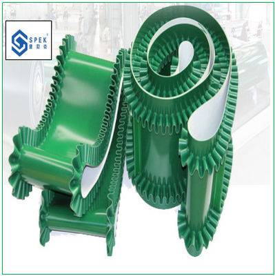 Hoogwaardige PVC/PU groene transportband voor fruitverpakkings- en selectie- en ophaalmachine