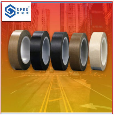 PTFE-gecoate glasvezelband Warmtebestendige siliconen kleefband 0,08 mm dikte