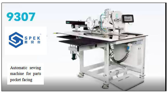 Automatische naaimachine voor onderdelen met een zak, speciale naaimachine