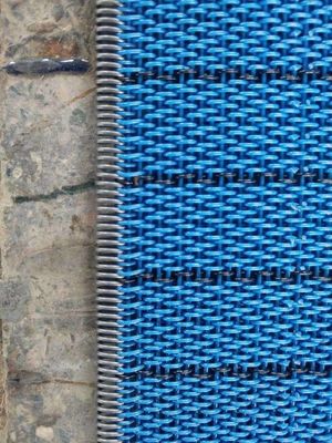 Blauw polyester antistatisch MDF-netgordels Polyester-transportband