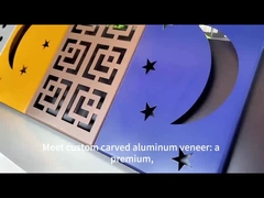 Op maat gemaakte unieke gesneden aluminium fineer voor moderne architectuurprojecten